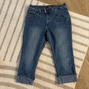 Angels Dark Blue Cropped Jeans